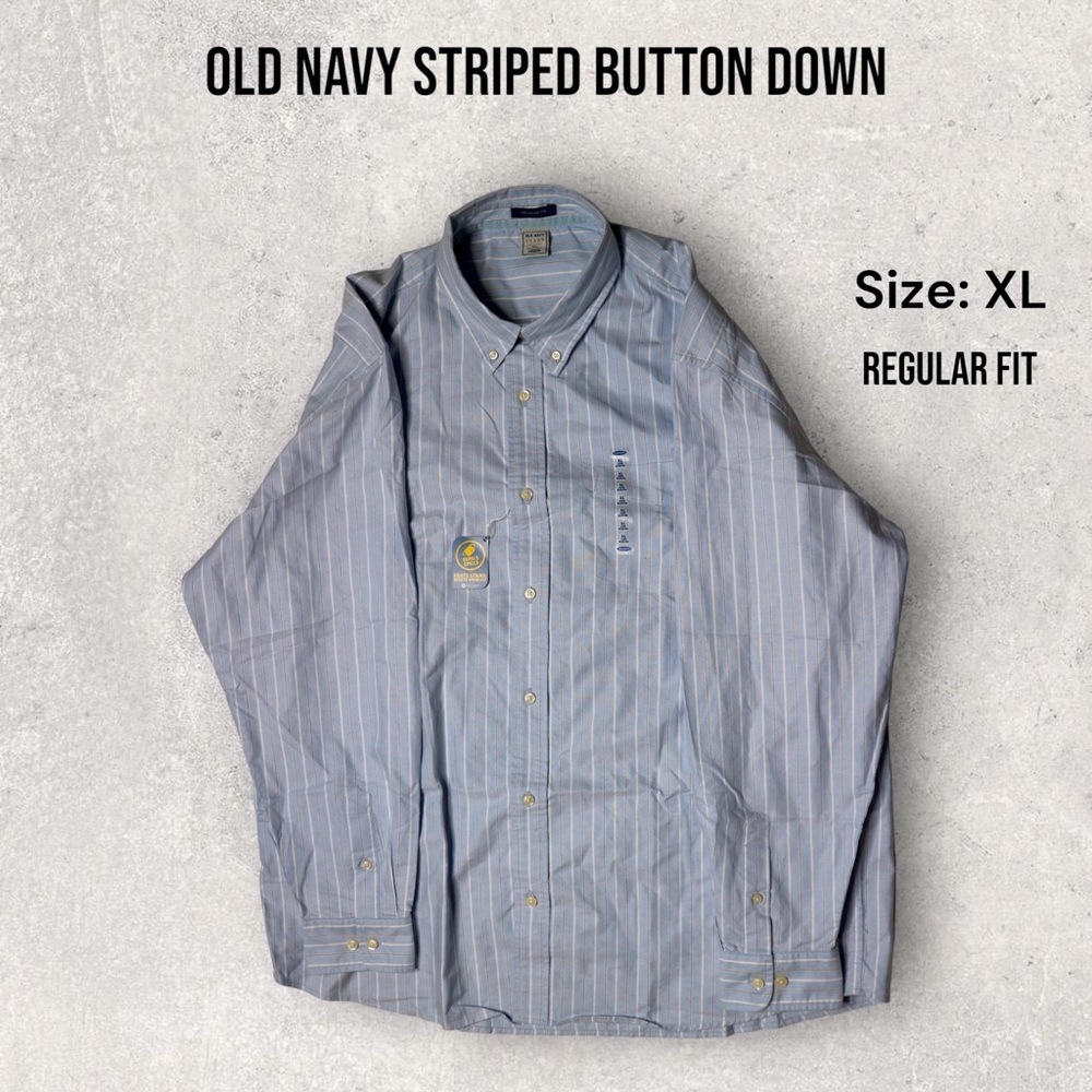 Old Navy Striped Button Down. Size: XL. NWT